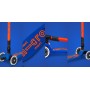 Maxi Micro Deluxe Neon Blaze Orange LED saliekams skrejritenis