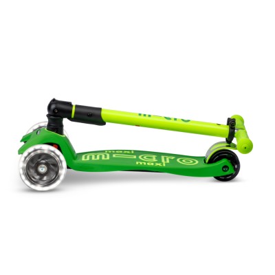 Maxi Micro Deluxe LED Neon Parrot Green saliekams skrejritenis